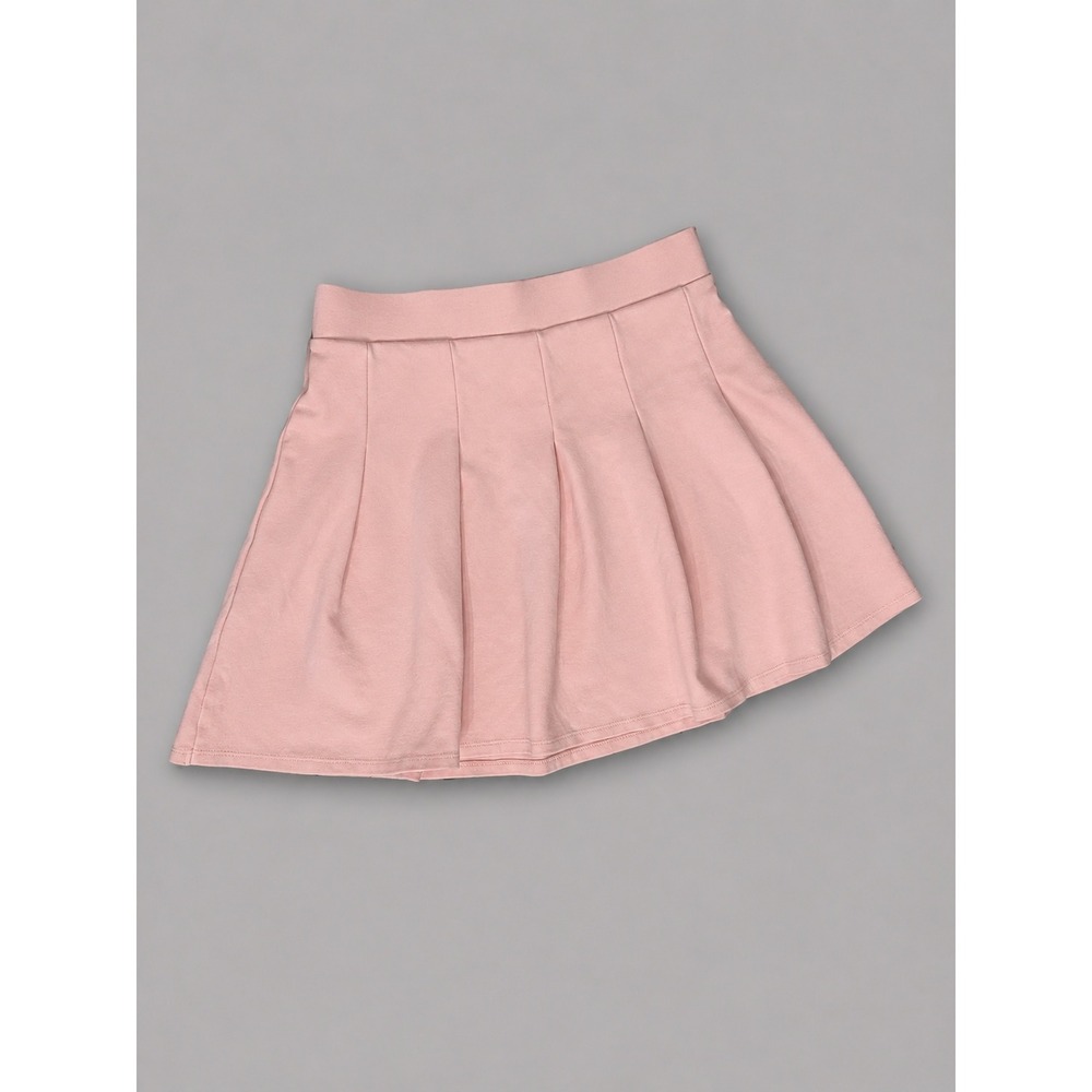 Wild Fable Pleated Mini Skirt Women XS Pink Excellent Skater Box Pleat Stretch